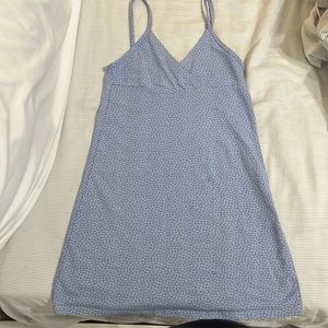 Brandy Melville Blue/White Floral Mini Dress